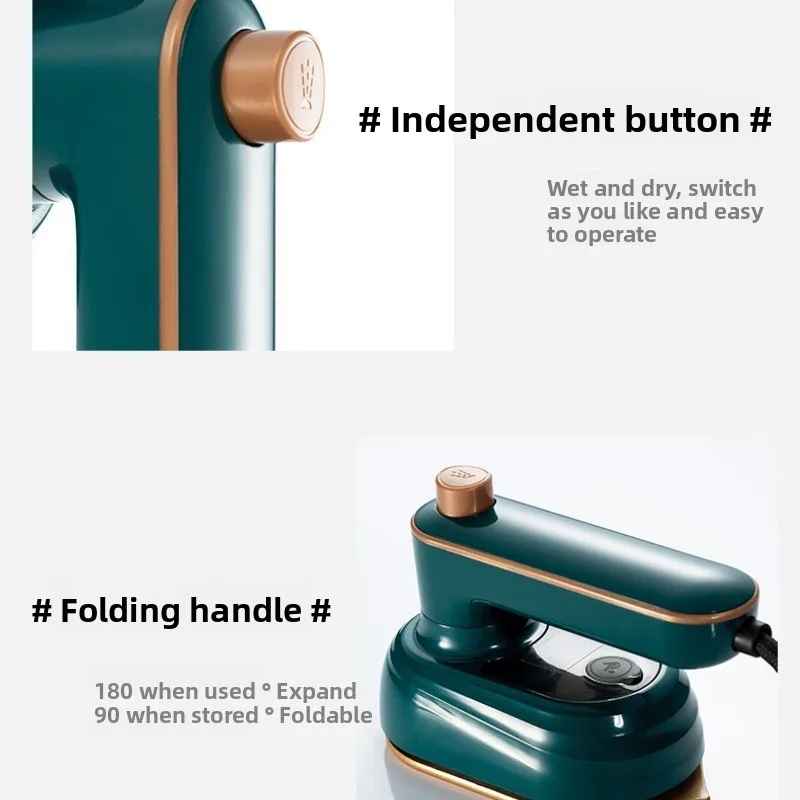 Mini Ferro de Passar a Vapor Portátil Bivolt – Ideal para Viagem e Uso Diário