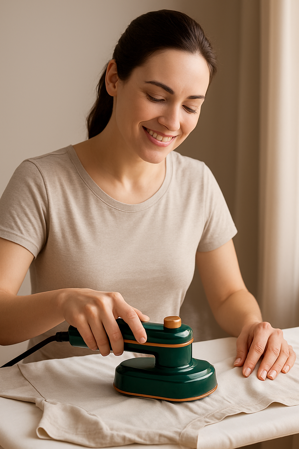 Mini Ferro de Passar a Vapor Portátil Bivolt – Ideal para Viagem e Uso Diário